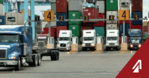 cargo loaded on trucks