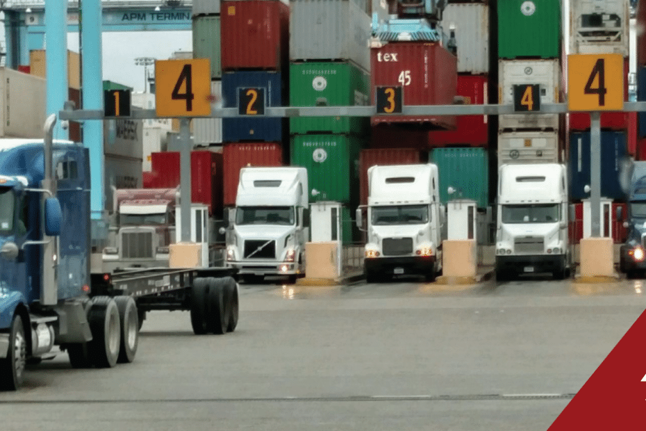 cargo loaded on trucks