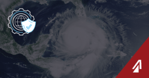 industry alert image showing hurricane