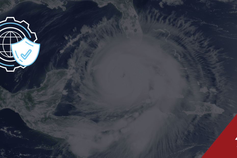 industry alert image showing hurricane