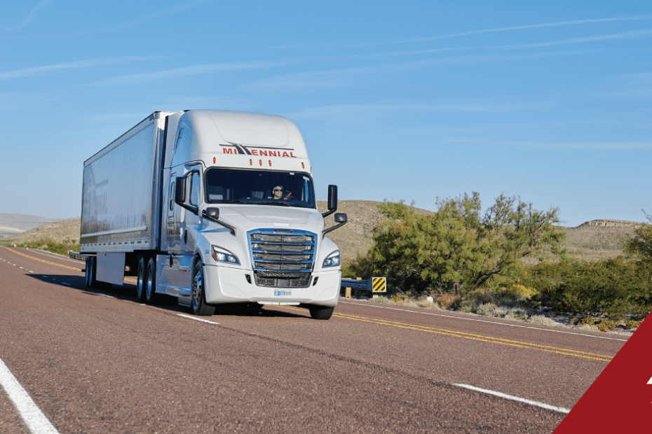 picture of commercial driver on the road